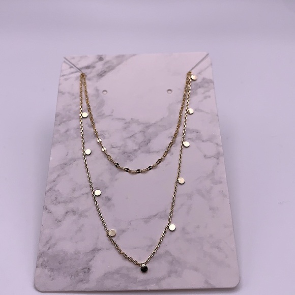 Jewelry Delicate Gold Double Strand Chain Necklace New Poshmark